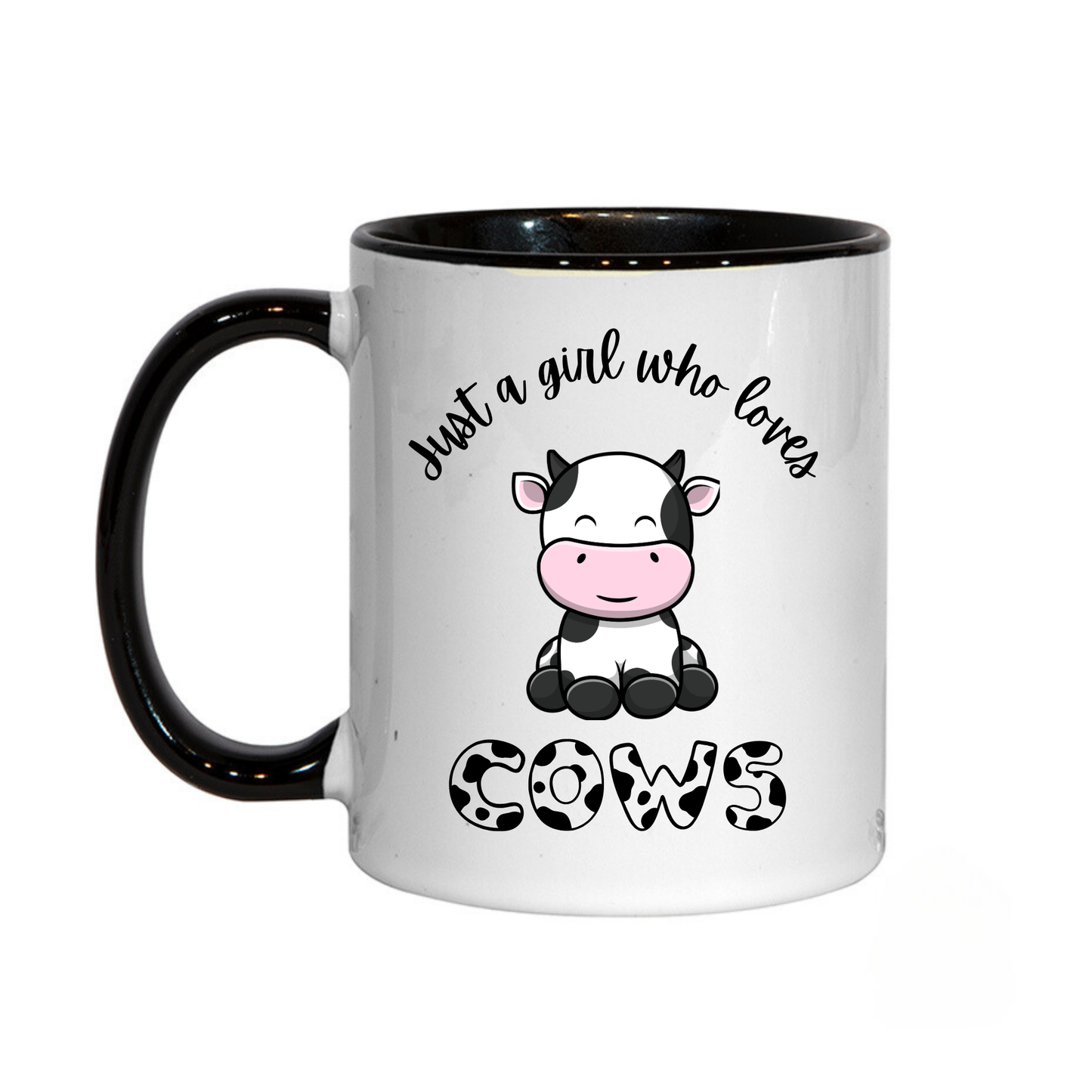Just a Girl Who Loves Cow Mug 11oz