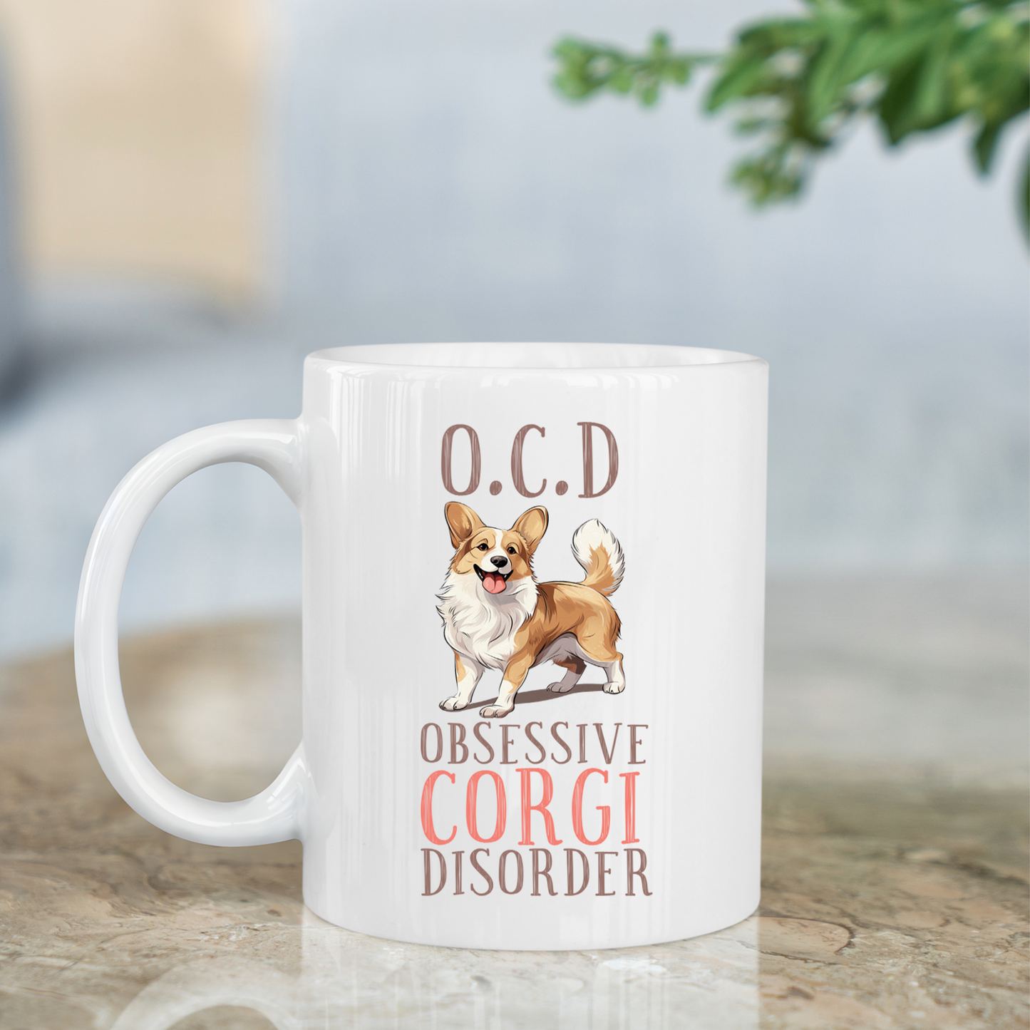 OCD - Obsessive Corgi Disorder Novelty Dog Mug 10oz