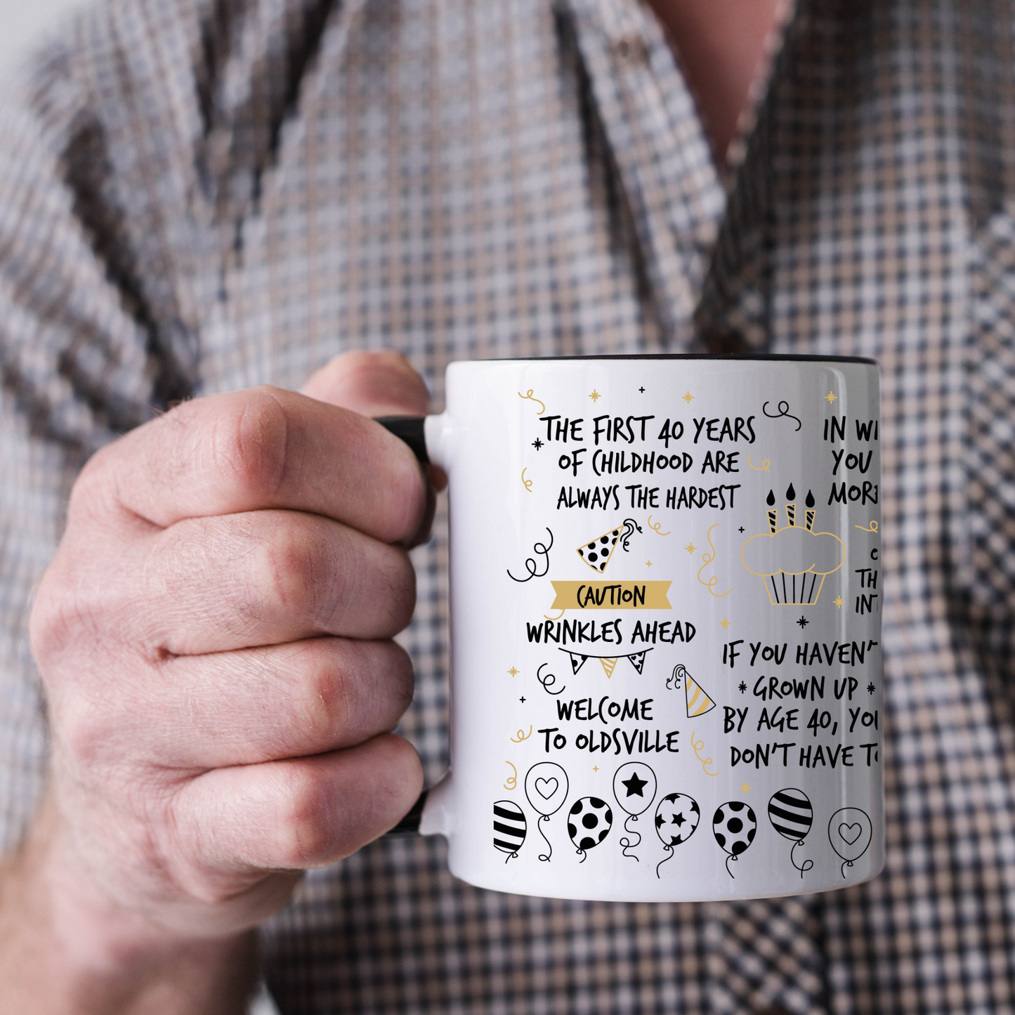 40th Birthday Gift Mug - Funny Quotes & Jokes 11oz Coffee Cup