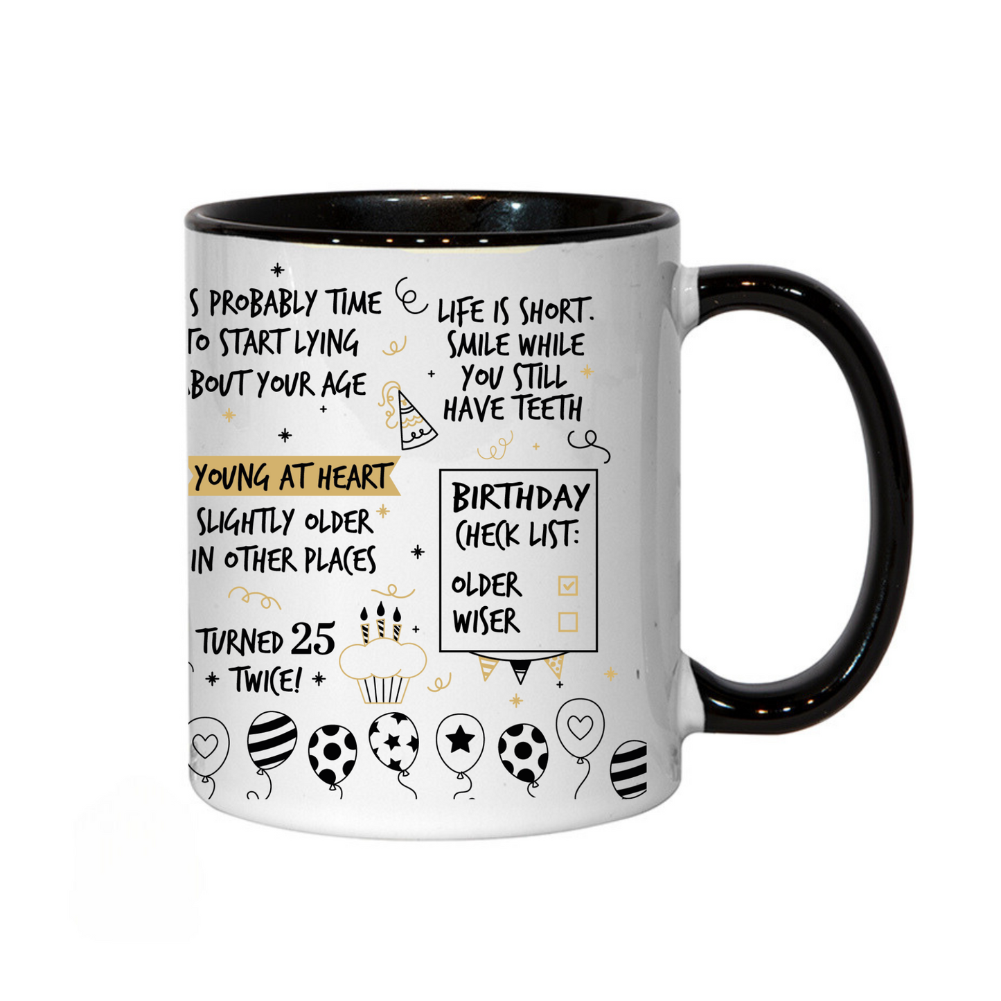 50th Birthday Mug - Funny Gifts for Men Women Turning 50 | Novelty Coffee Cup with Humorous Quotes