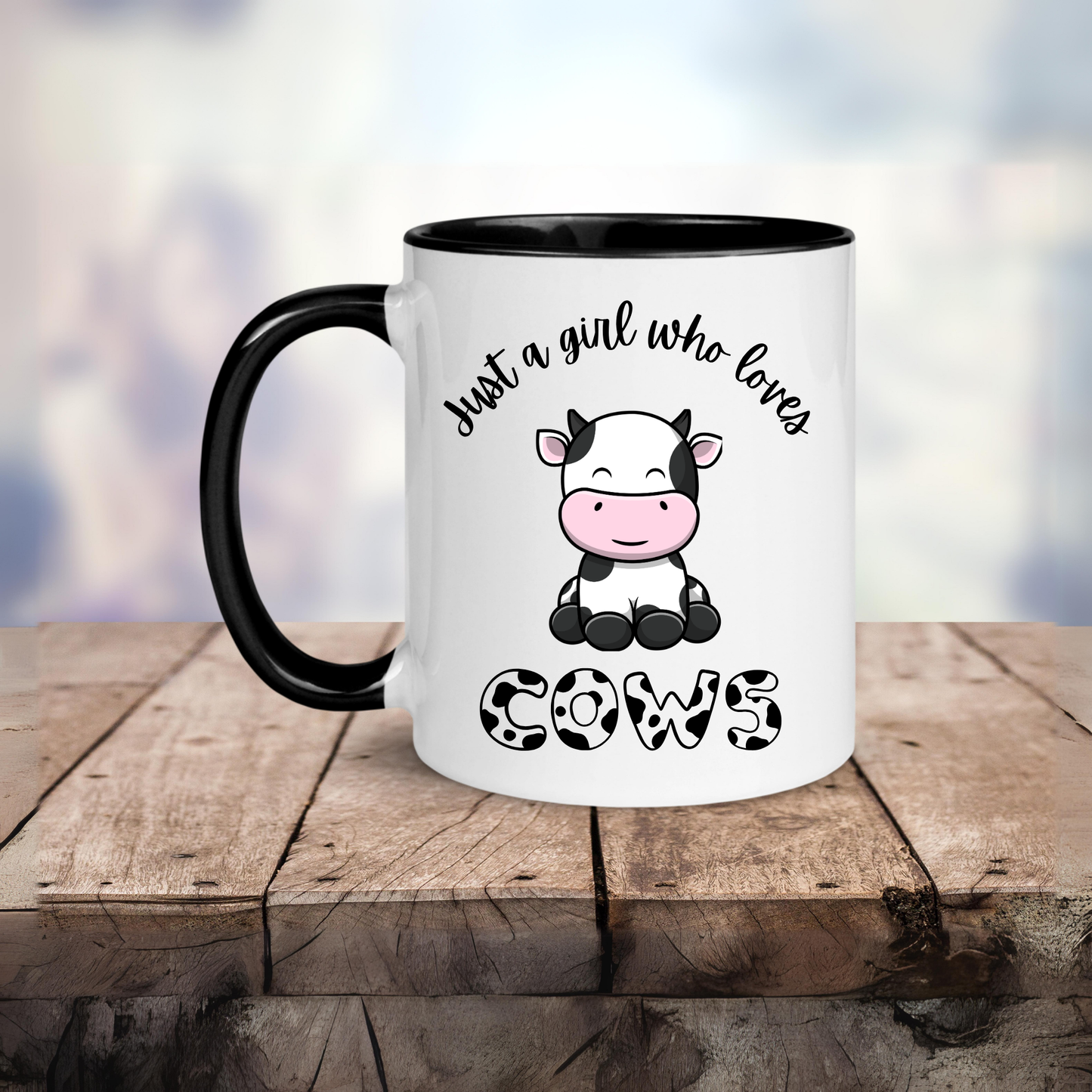 Just a Girl Who Loves Cow Mug 11oz