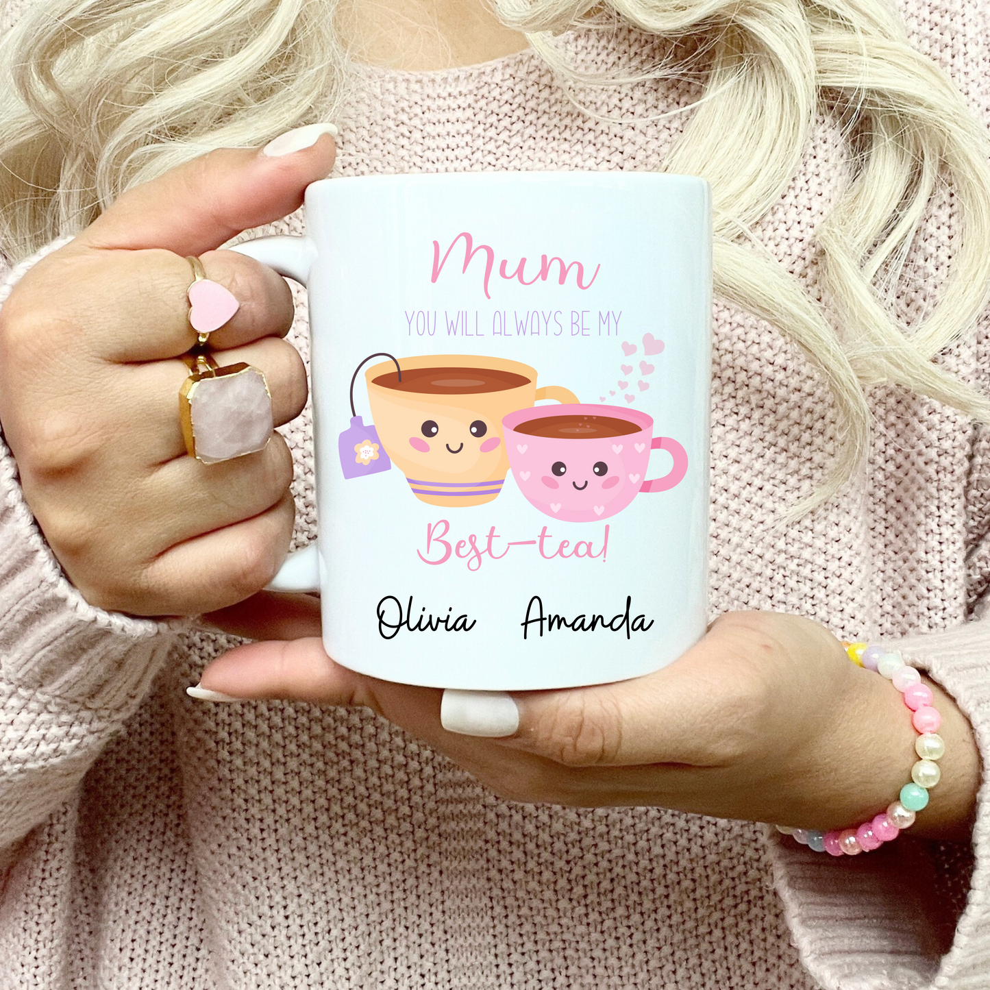 Personalised Mother's Day Mug-Mum You'll Always be my Best-Tea  11oz