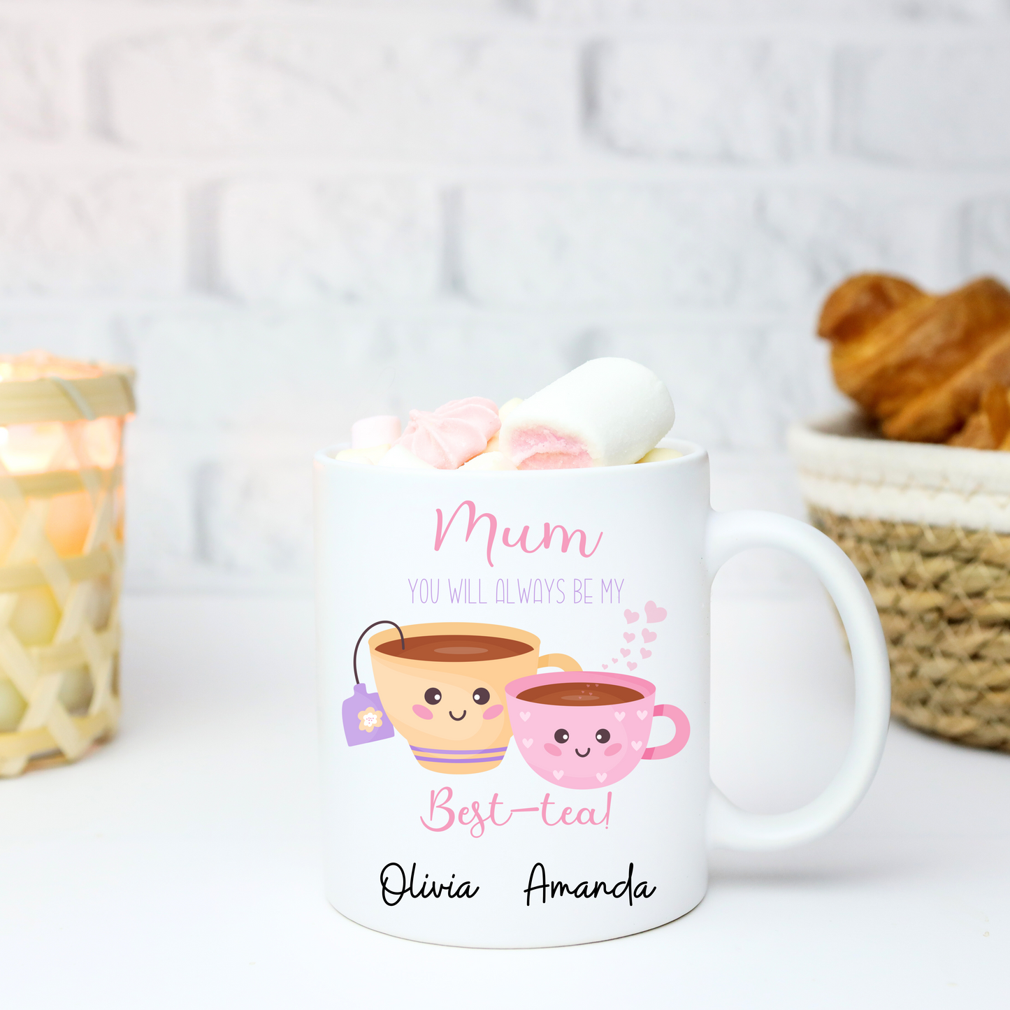 Personalised Mother's Day Mug-Mum You'll Always be my Best-Tea  11oz