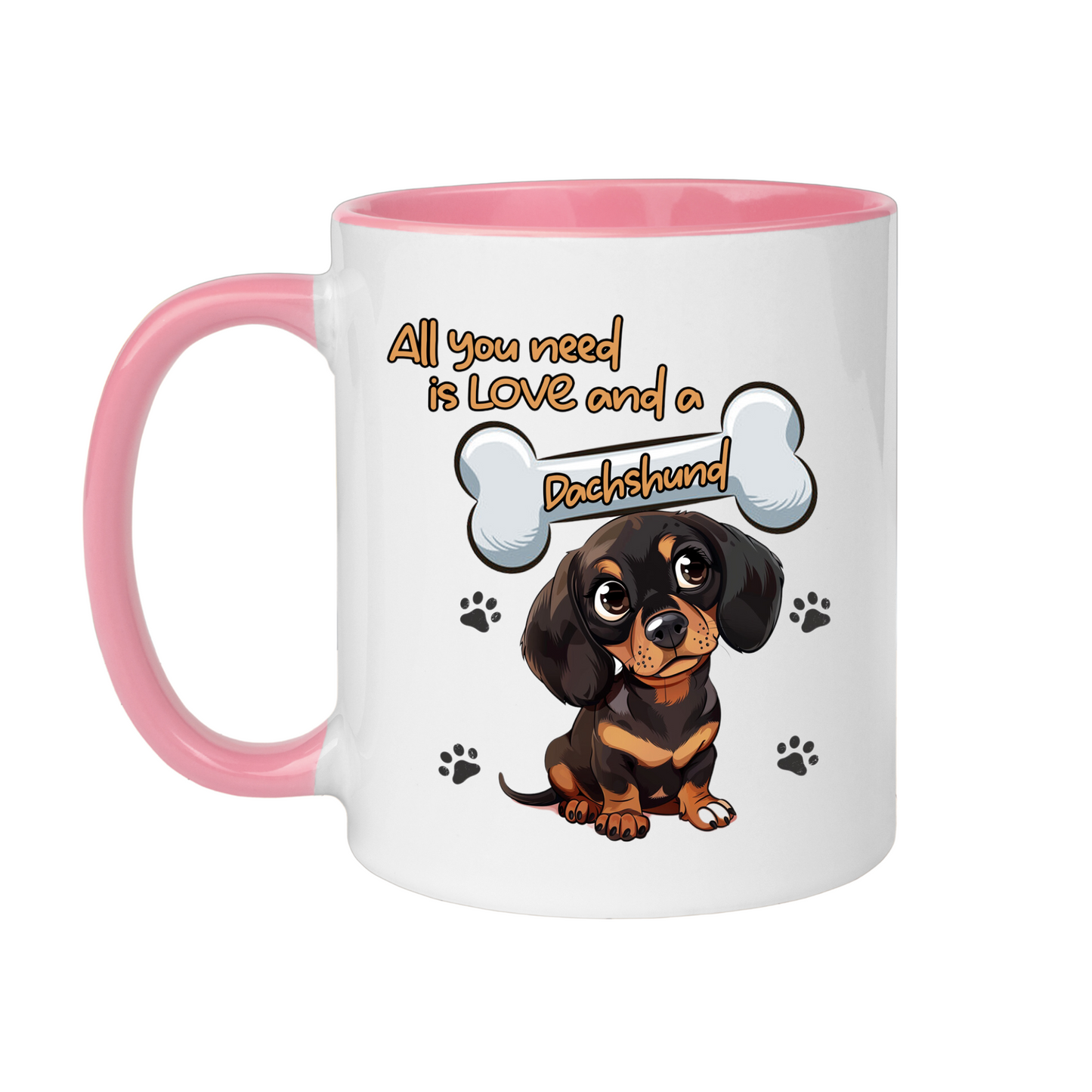All You Need Is Love And A Dachshund Novelty Dog Mug 11oz