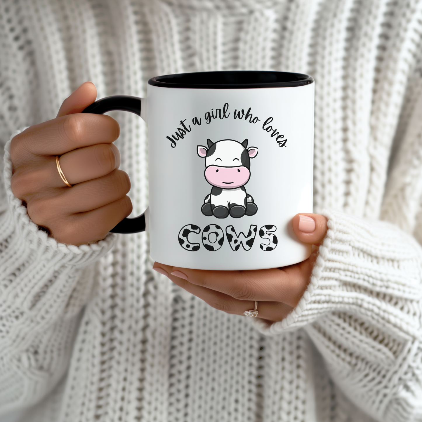 Just a Girl Who Loves Cow Mug 11oz
