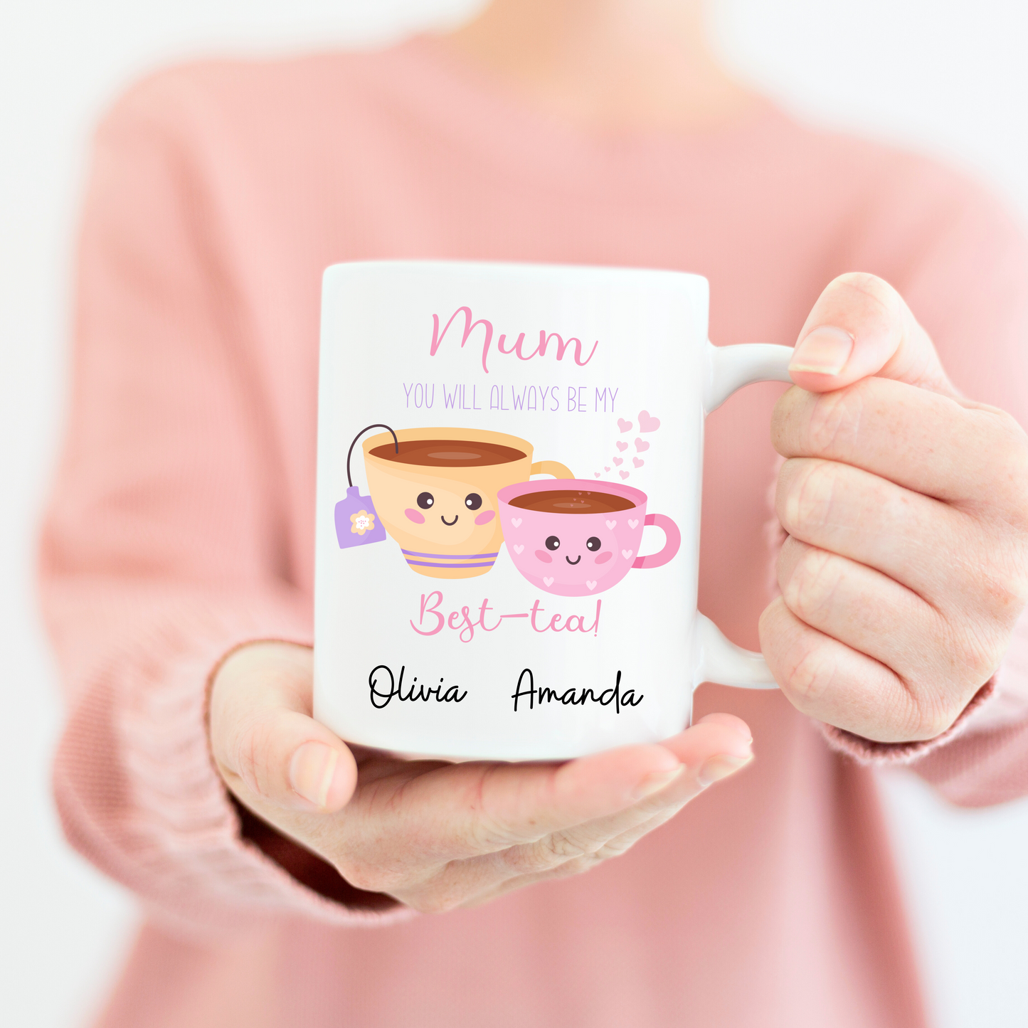Personalised Mother's Day Mug-Mum You'll Always be my Best-Tea  11oz