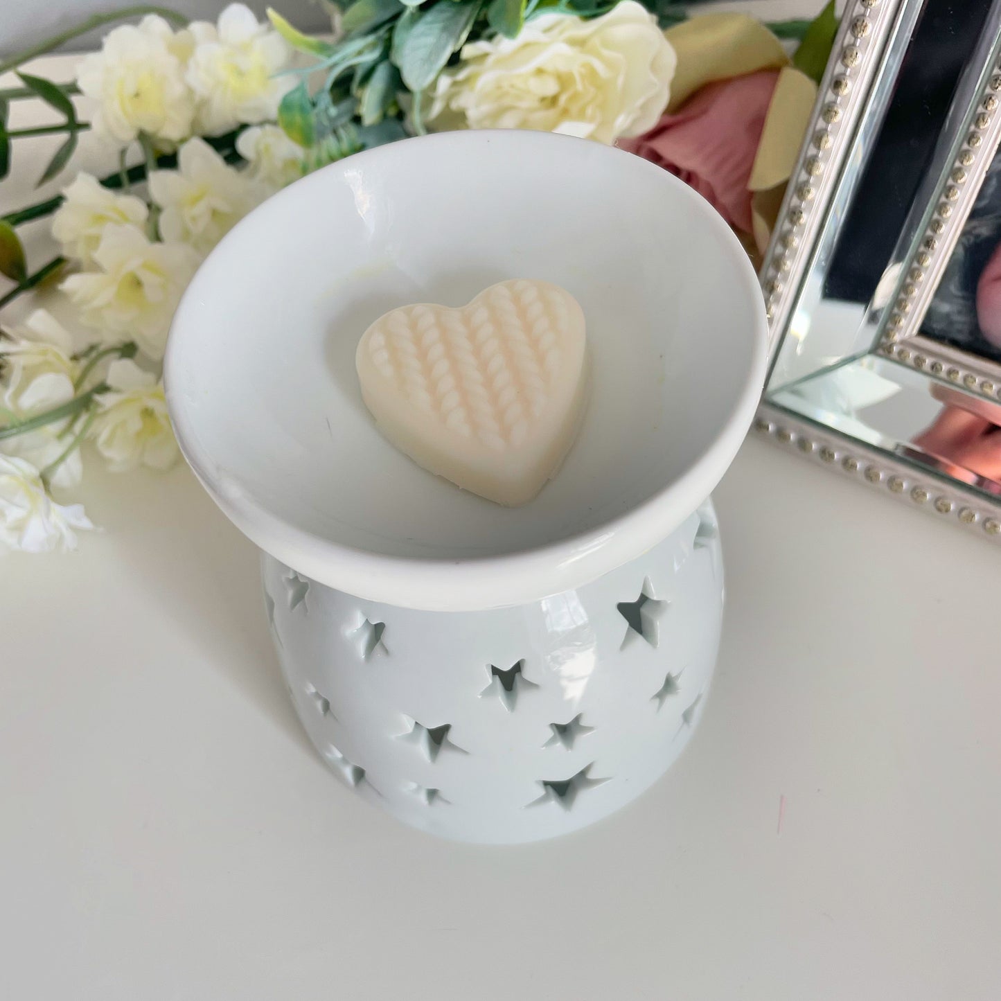 Rhubarb & Custard Wax Melts - Heart Shaped 11g Sample