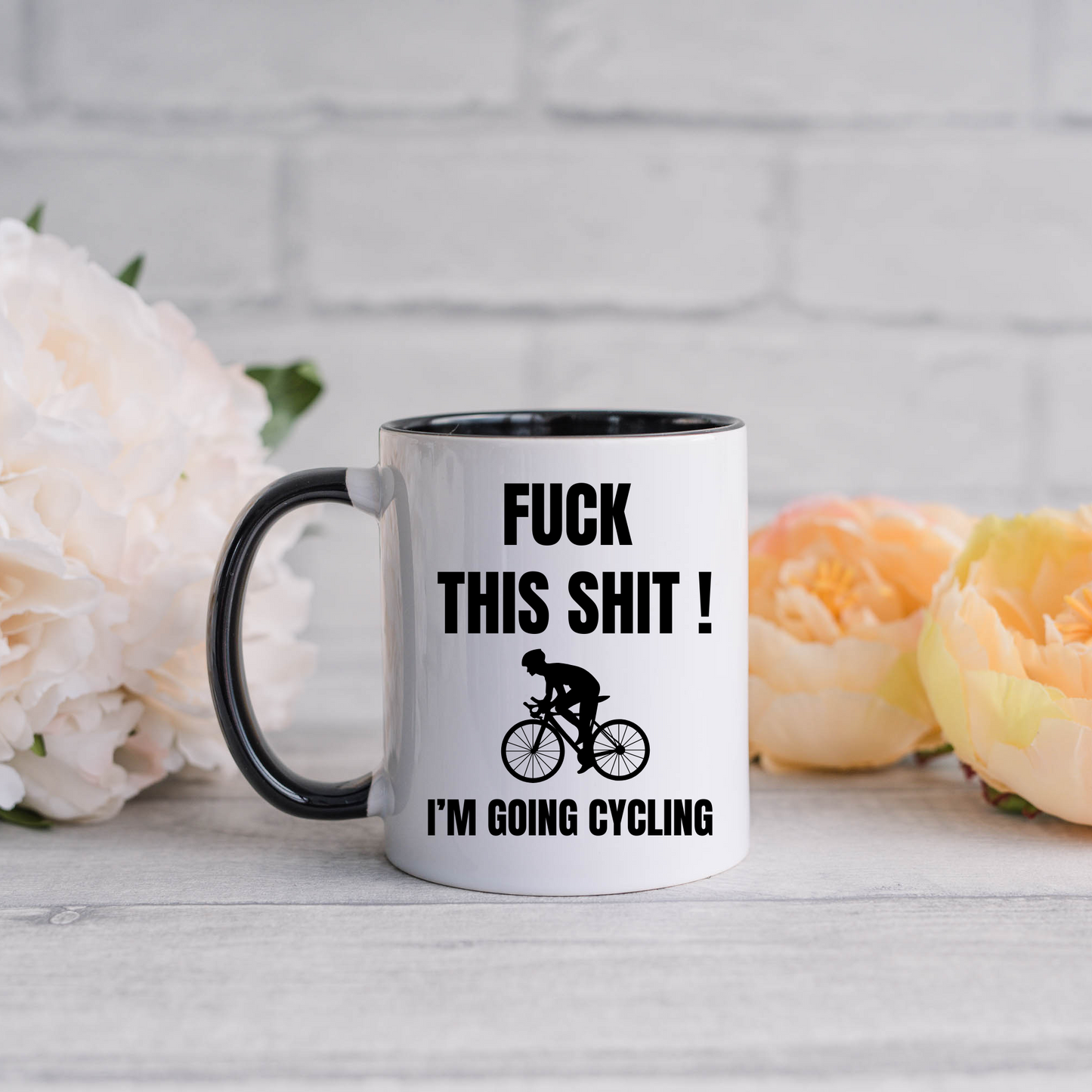 Funny Cycling Mug, F**k This Shit, Gift for Cyclist