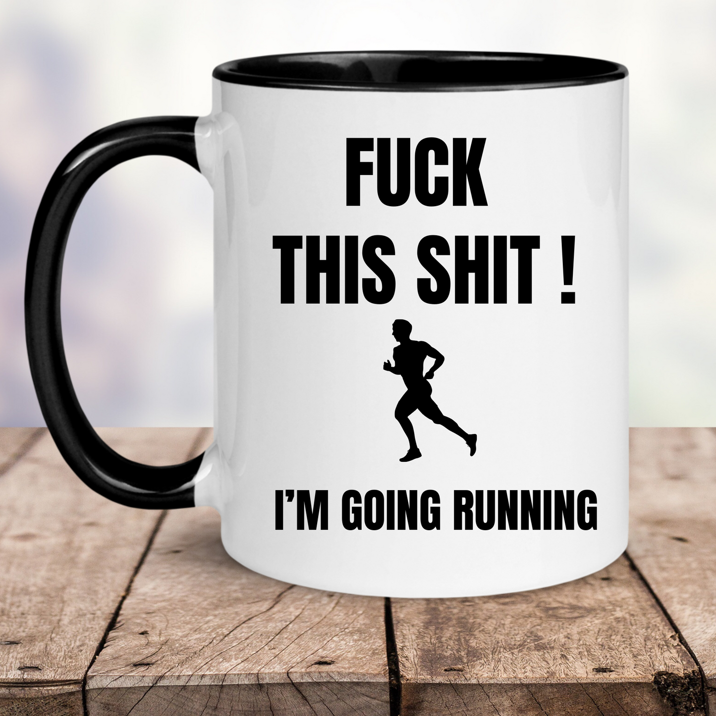 Funny Running Mug, F**k This Shit, Gifts For Runners, Male, Female