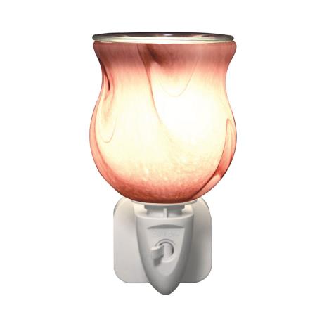 Aroma Purple Swirl Plug In Wax Melt Warmer 12cm