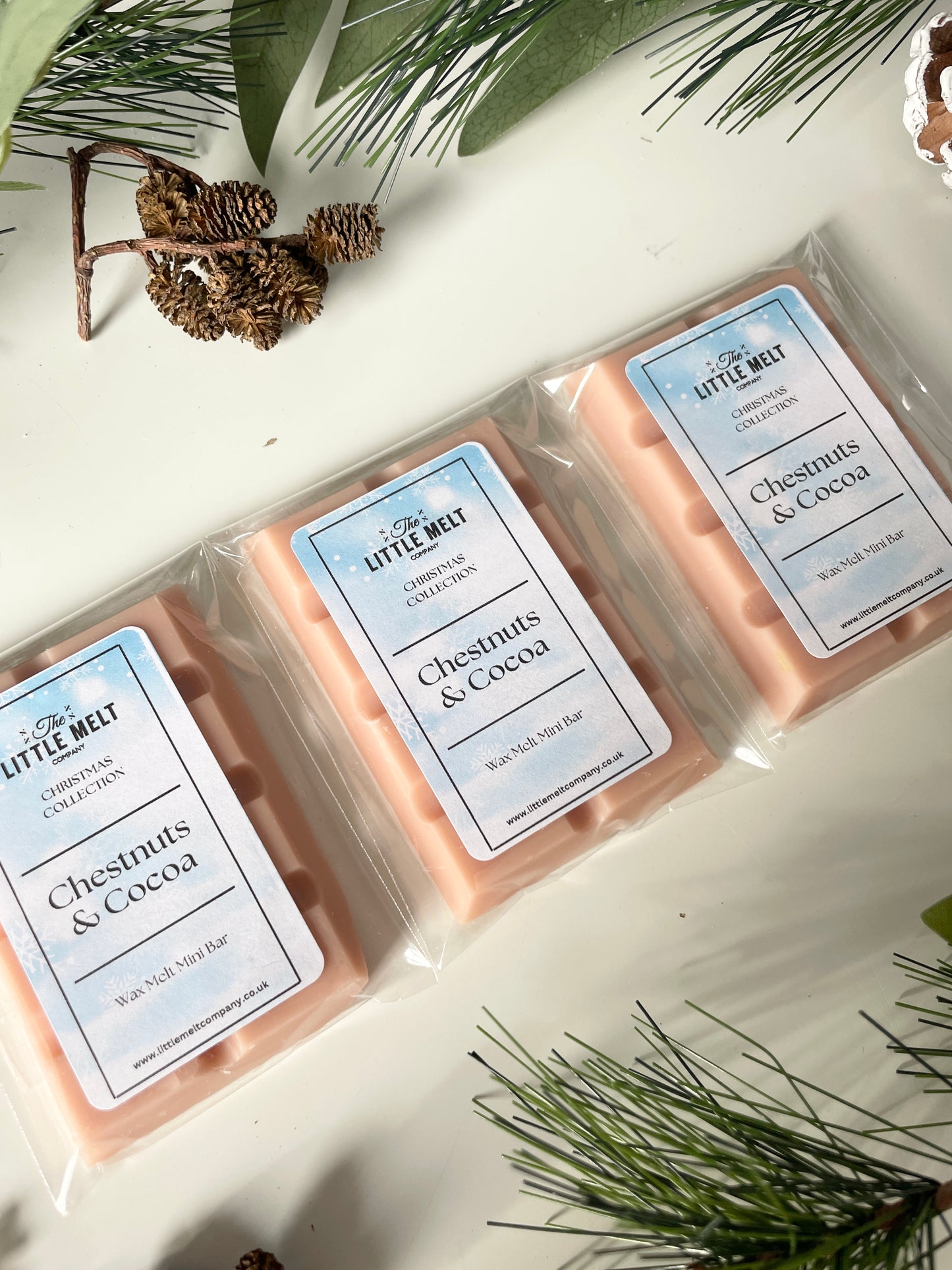 Chestnuts and Cocoa Mini Wax Melt Bar