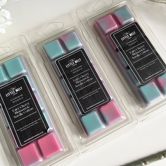 Cherry Blossom and Nordic Cotton Wax Melt Snap Bar