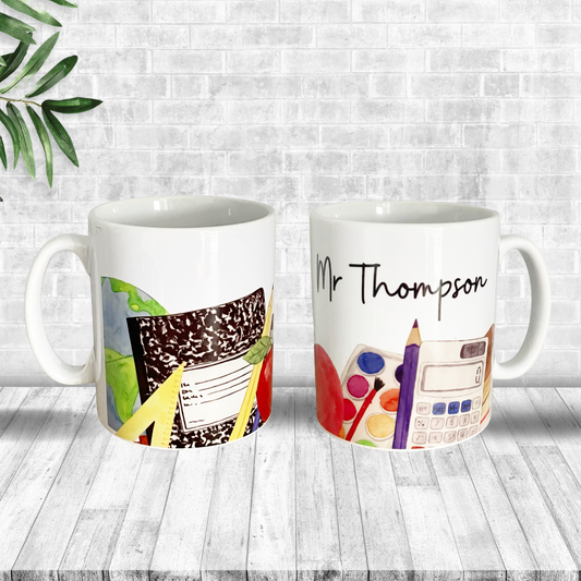 Personalised Teacher Mugs-Blackboard Design