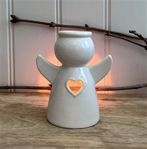White Angel Oil/ Wax Burner 11cm - Tea-Light