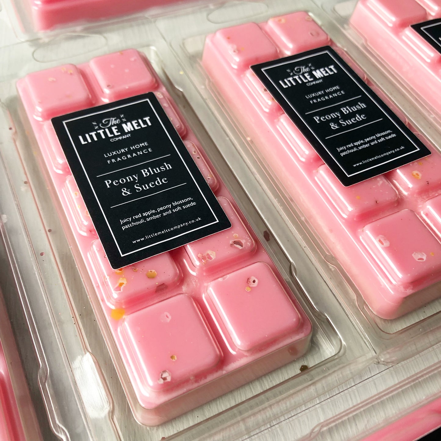 Peony Blush & Suede Wax Melts - Snap Bar