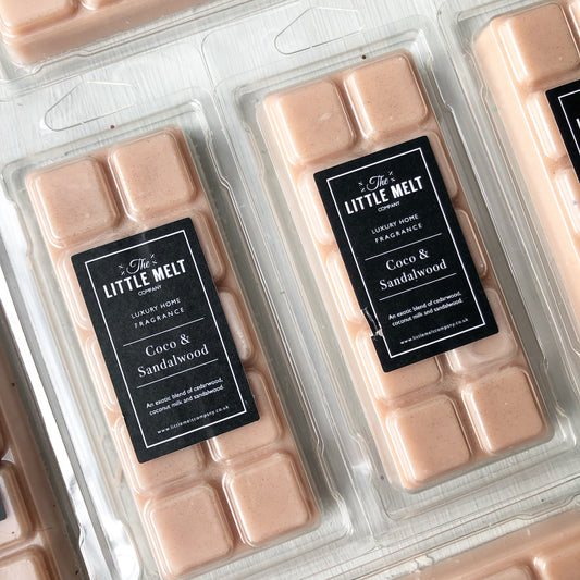 Coco Sandalwood Wax Melt Snap Bar