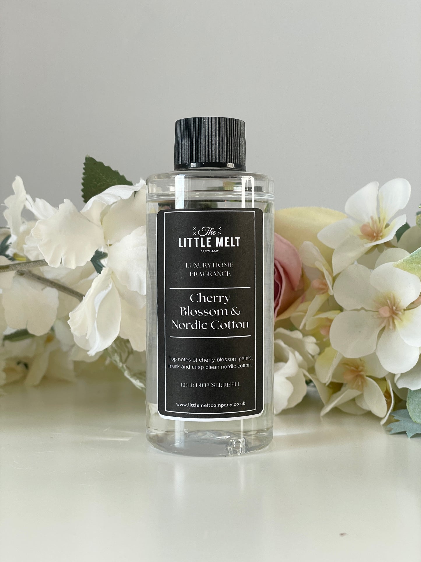 Reed Diffuser Refill 100ml - Fairy Cherry Blossom & Nordic Cotton with Reeds