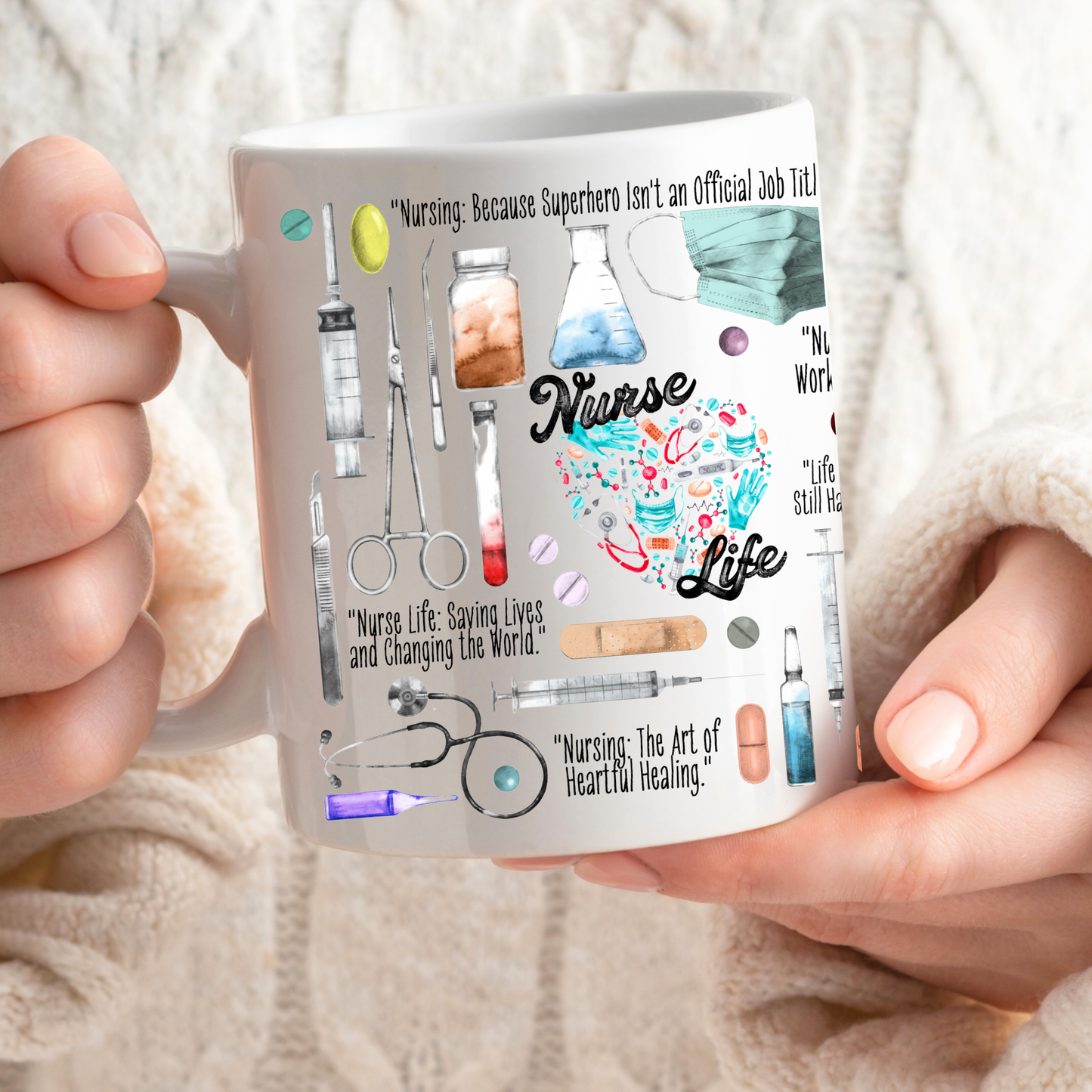 Nurse Life Mug – Funny Nursing Coffee Mug Gift for Nurses