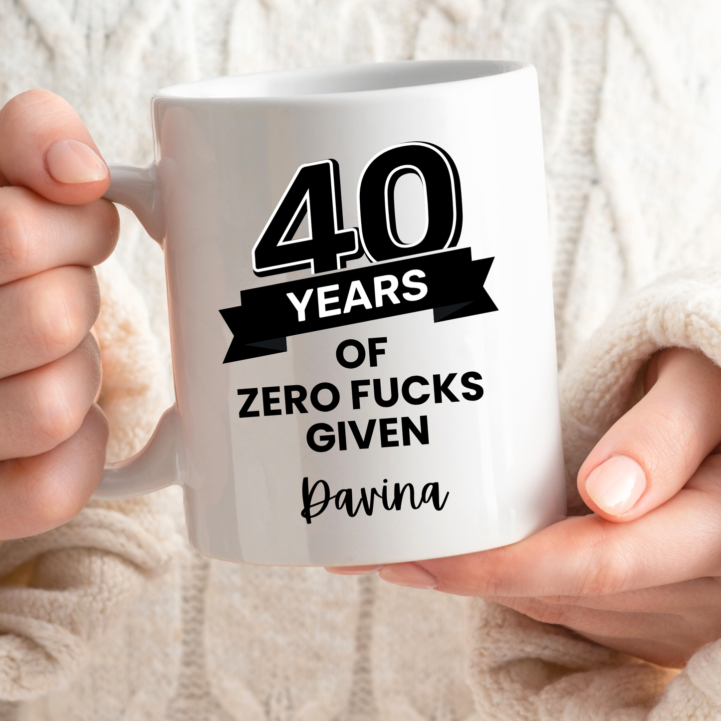 Personalised Milestone Birthday Mug, Sweary Mug,30th, 40th, 50th, 60th -11oz