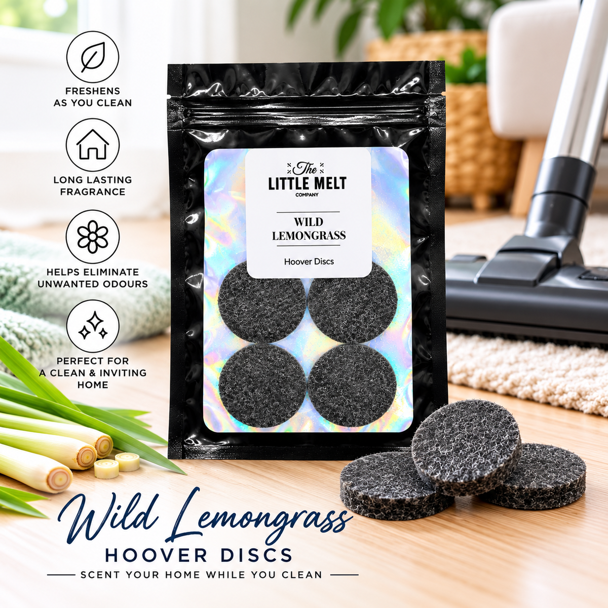 Wild Lemongrass Hoover Discs - PK 4