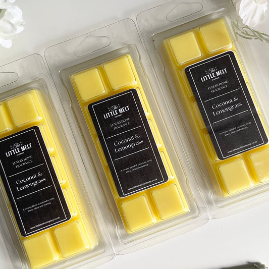 Coconut Lemongrass Wax Melts - Snap Bar