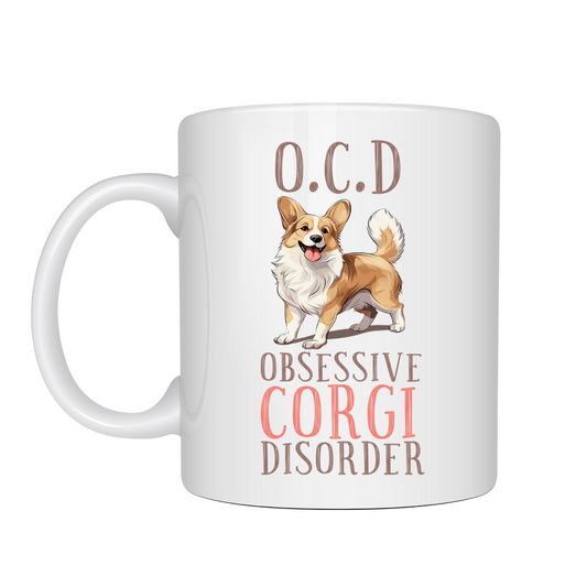 OCD - Obsessive Corgi Disorder Novelty Dog Mug 10oz