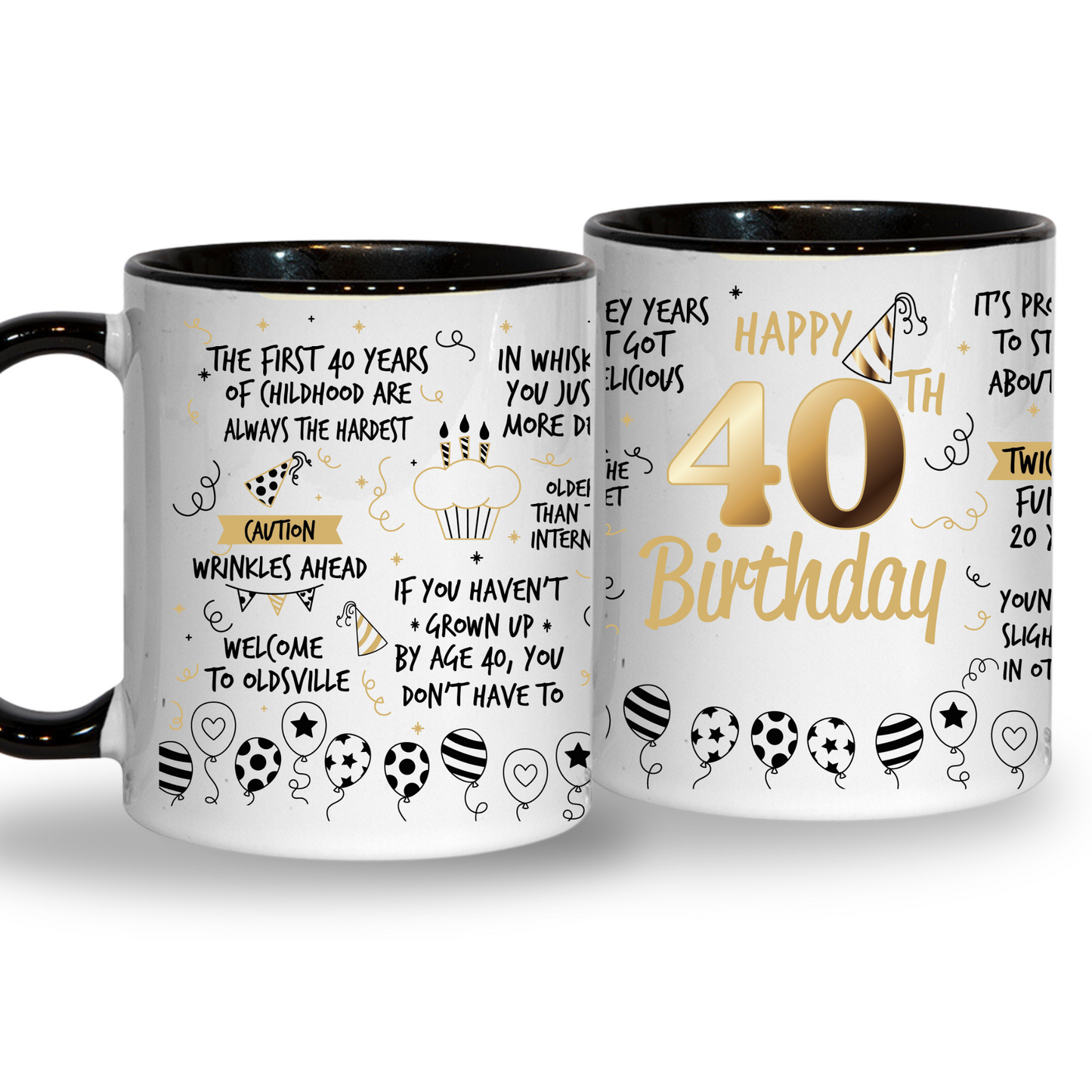 Funny 40th Birthday Mug 11oz
