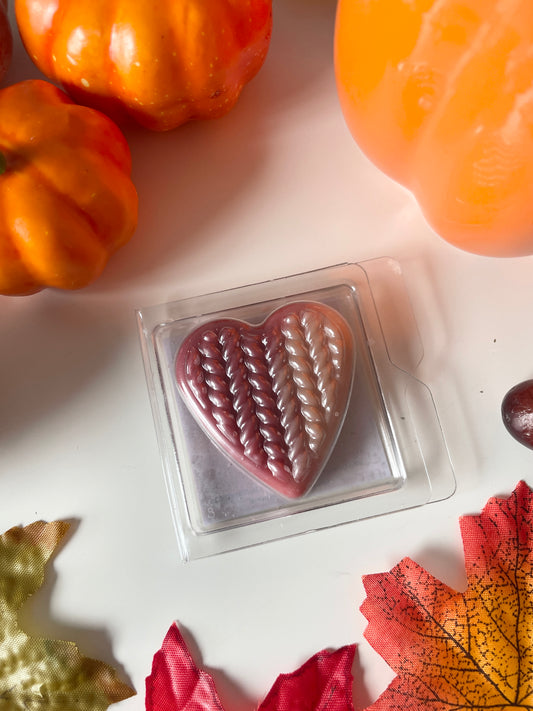 Pumpkin Pecan Waffles Sample Heart Wax Melt - 11g