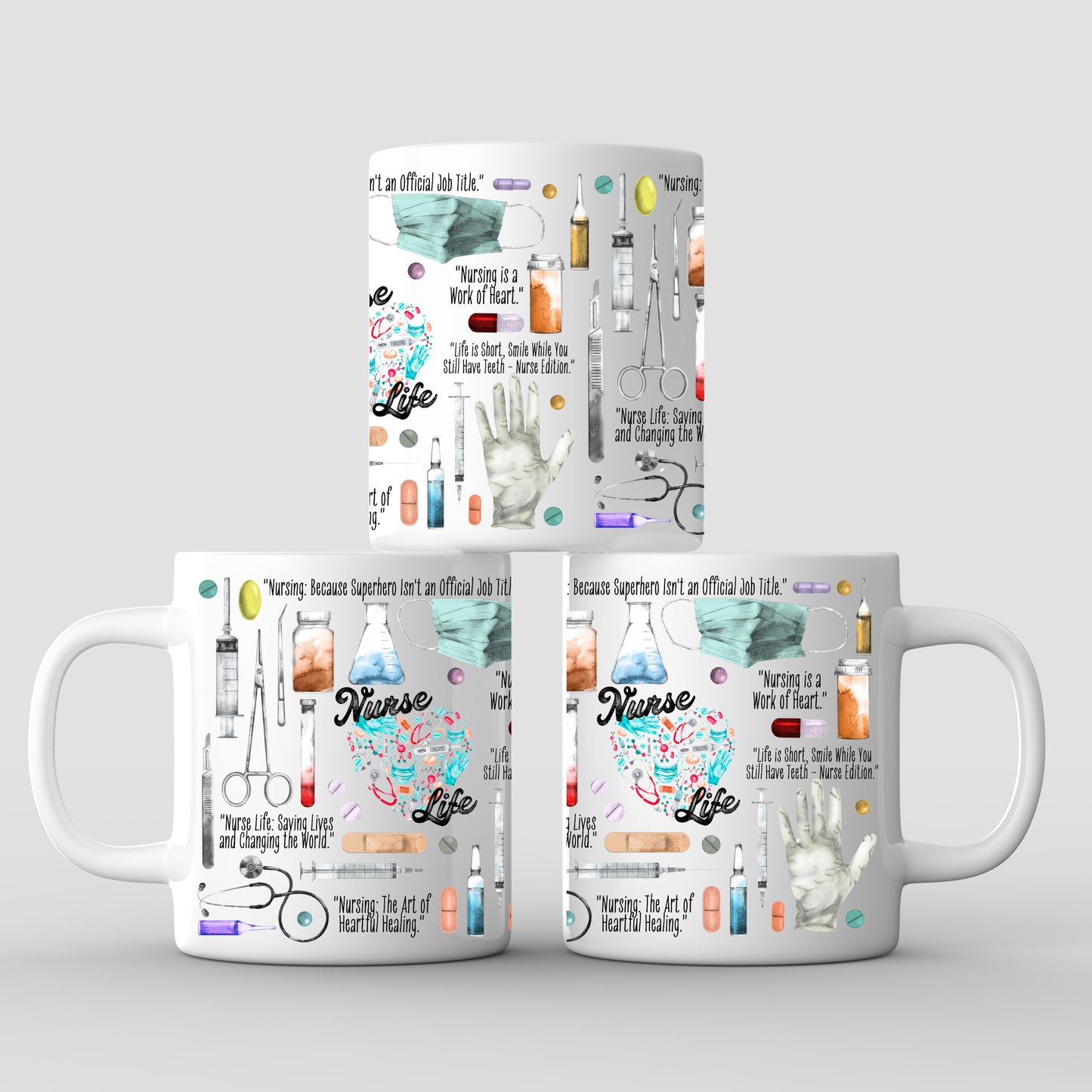 Nurse Life Mug – Funny Nursing Coffee Mug Gift for Nurses