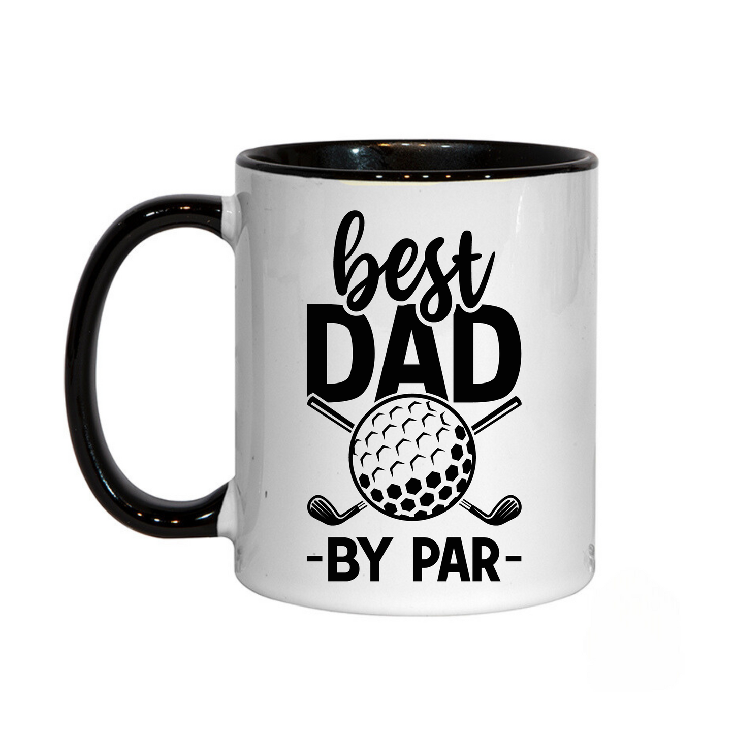 Best Dad by Par Golf Themed Fathers Day Mug 11oz