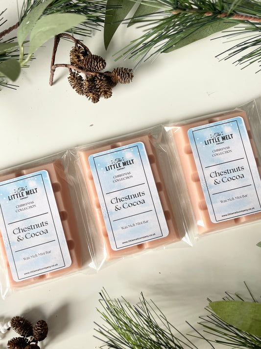 Chestnuts and Cocoa Mini Wax Melt Bar