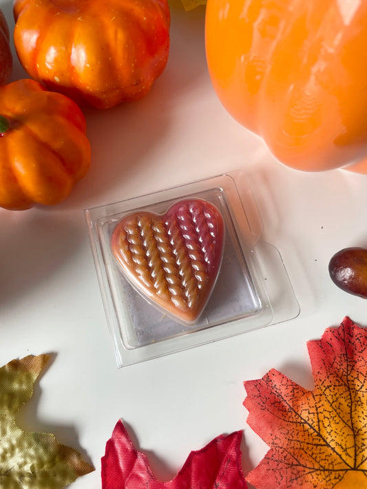 Cranberry Pumpkin Spice Sample Heart Wax Melt - 11g