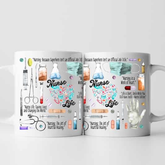 Nurse Life Mug – Funny Nursing Coffee Mug Gift for Nurses