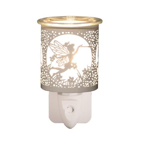 Aroma Plug In Wax Melt Warmer - White & Gold Fairy
