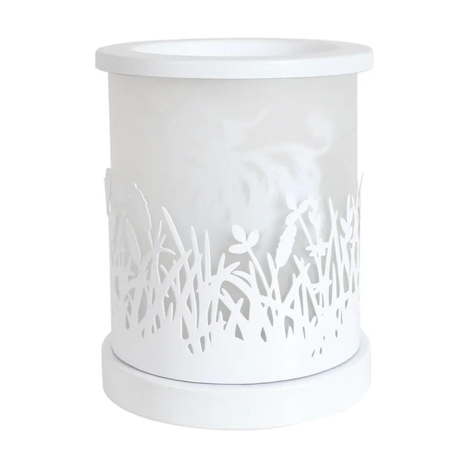 Electric Wax Melter Touch - Highland Cow White Silhouette 15cm