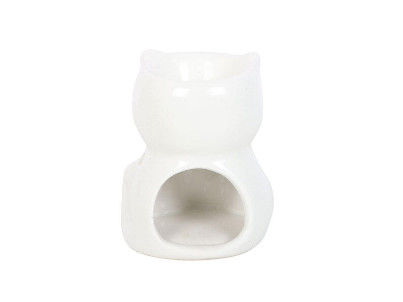 White Happy Cat Oil/Wax Burner