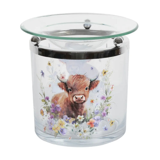Highland Cow Tealight Wax Melt Burner | 10cm