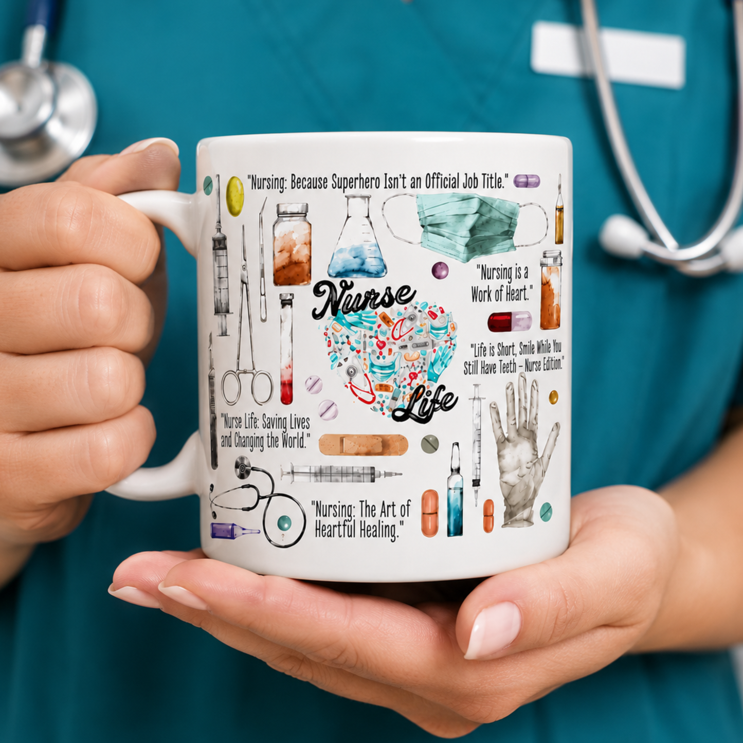 Nurse Life Mug – Funny Nursing Coffee Mug Gift for Nurses