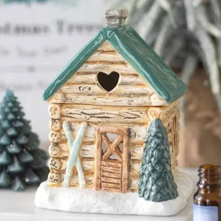 Winter Cabin Ski Chalet Wax Melt/Oil Burner - Tea-Light