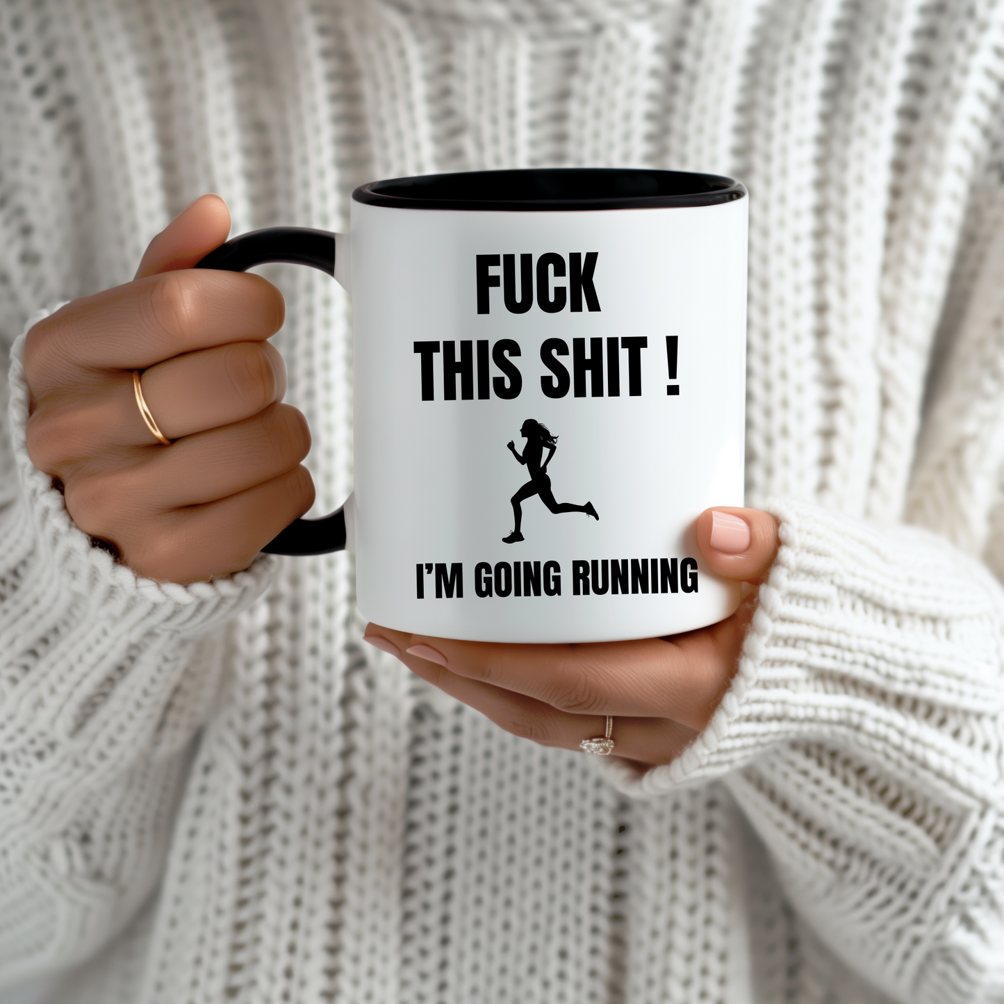 Funny Running Mug, F**k This Shit, Gifts For Runners, Male, Female