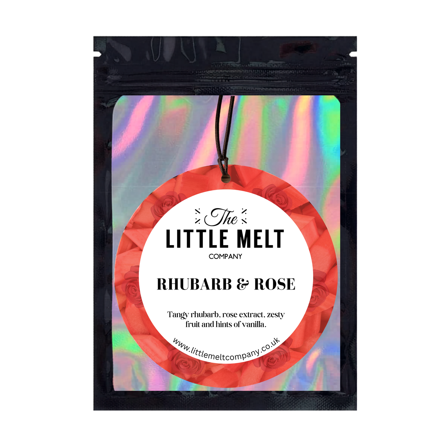 Rhubarb Rose Car Air Freshener