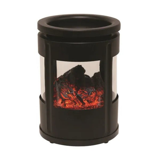Aroma Black Burning Embers Electric Wax Melt Warmer - 14cms